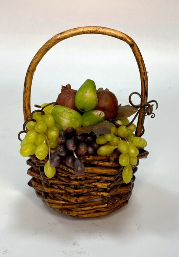 Cestino in Cera con Frutta e Verdura per Presepe Napoletano 700 - Figure 25-30 cm"