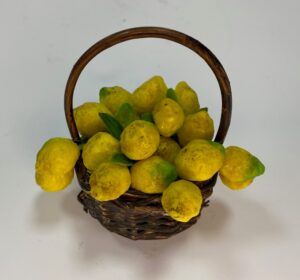 Cestino in Cera Limoni di Sorrento per Presepe Napoletano 700 - Figure 25-30 cm - immagine 3