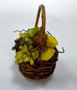 Cestino in Cera con Frutta e Verdura per Presepe Napoletano 700 - Figure 25-30 cm" - immagine 4