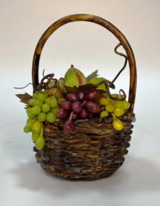 Cestino in Cera con Frutta e Verdura per Presepe Napoletano 700 - Figure 25-30 cm" - immagine 2