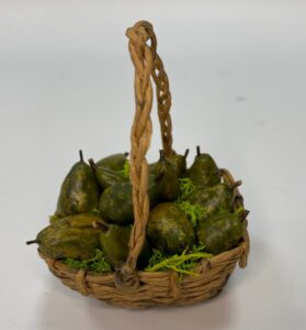 Cesta con Pere in Cera – Presepe Napoletano 700 Figure 25-30 cm - immagine 2