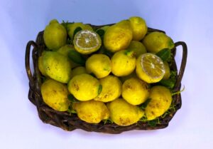 Cesta limoni Sorrento in cera – Presepe napoletano 700, figure 25-30 cm - immagine 3