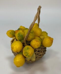Cesta con Manico di Limoni di Sorrento in Cera – Presepe Napoletano ’700 Figure 25 cm - immagine 4
