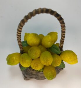 Cesta con Manico di Limoni di Sorrento in Cera – Presepe Napoletano ’700 Figure 30-35 cm - immagine 4
