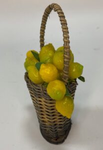 Cesta con Limoni di Sorrento in Cera – Presepe Napoletano 700 Figure25-30 cm - immagine 4