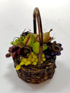 Cestino in Cera con Frutta e Verdura per Presepe Napoletano 700 - Figure 25-30 cm" - immagine 4