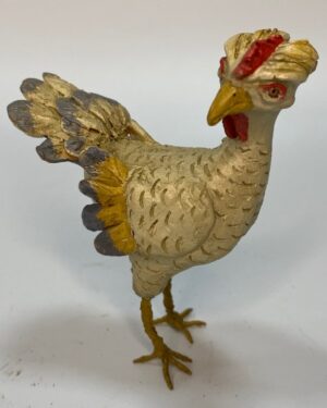 Gallina Padovana in terracotta con occhi in vetro – Per figure 25 cm – Presepe Napoletano '700