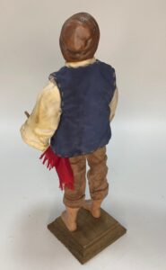 Pastore Pescatore in Terracotta con Occhi in Vetro Dipinto a Mano - 22/25 cm - Presepe Napoletano del '700 - immagine 6