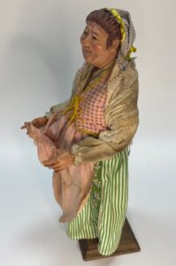 Figura Popolana 30 cm – Testa in Terracotta, Arti in Legno – Stile Napoli ‘700 - immagine 4