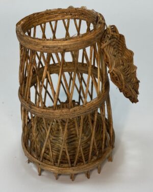 Nassa intrecciata a mano – Accessorio per pastori 25-30 cm – Presepe napoletano '700