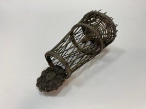 Nassa intrecciata a mano – Accessorio per pastori 25-30 cm – Presepe napoletano '700 - immagine 3