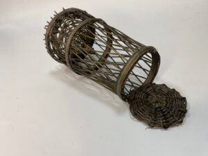 Nassa intrecciata a mano – Accessorio per pastori 25-30 cm – Presepe napoletano '700 - immagine 5