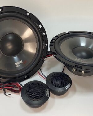 Impact EF 65S – Kit auto 2 vie 165 mm (Woofer + Tweeter in seta), 70/1300 W