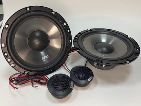 Impact EF 65S – Kit auto 2 vie 165 mm (Woofer + Tweeter in seta), 70/1300 W